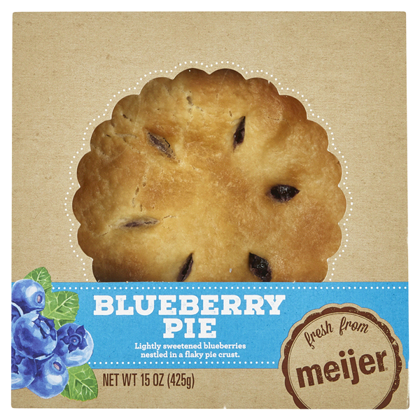 slide 1 of 1, Meijer Pie, Blueberry, 6, 15 oz