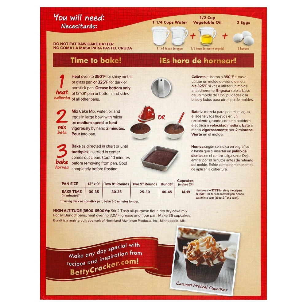slide 2 of 4, Betty Crocker Cake Mix Super Moist Delights German Chocolate - 15.25 Oz, 15.25 oz