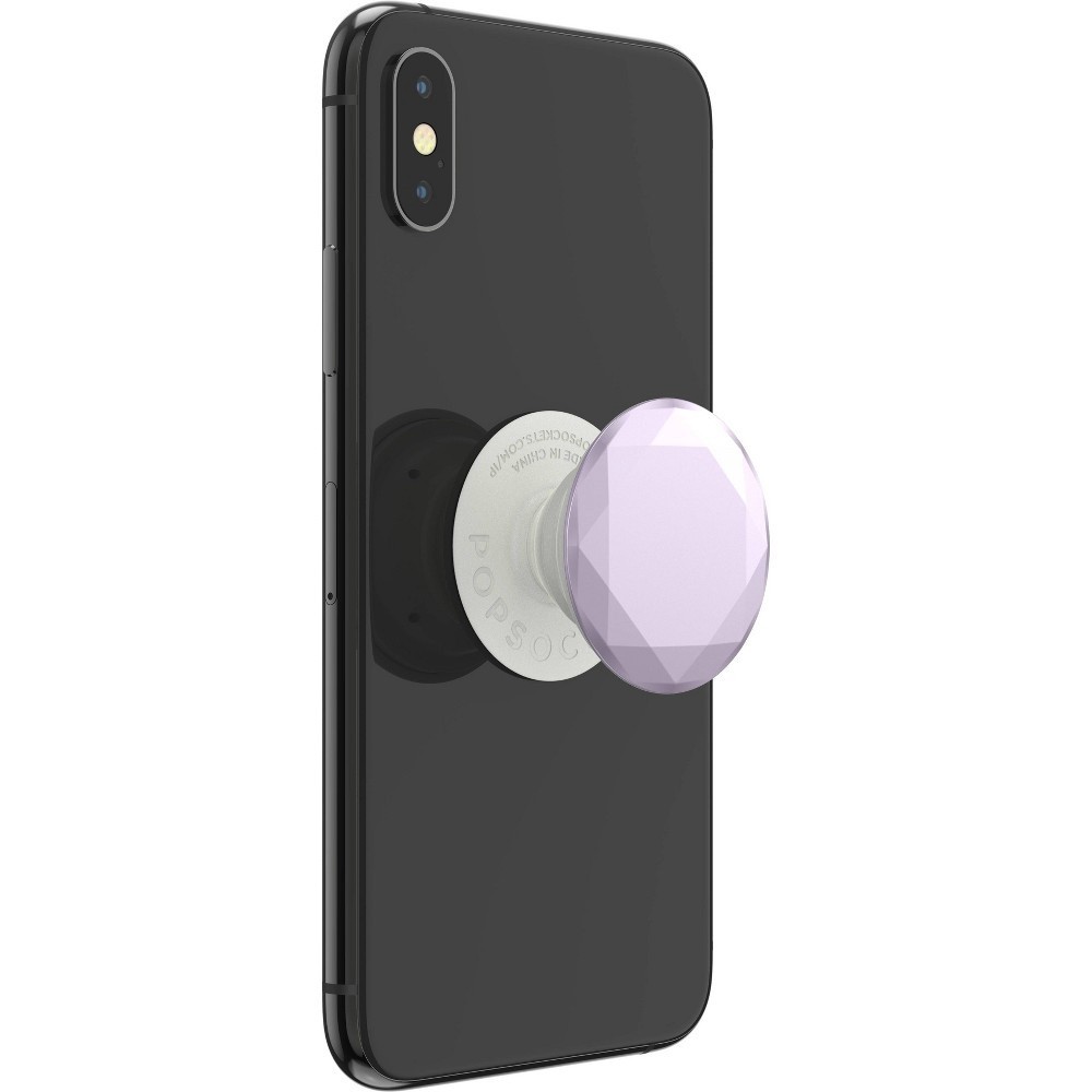 slide 4 of 5, PopSockets PopGrip Cell Phone Grip &; Stand - Metallic Diamond Lavender, 1 ct