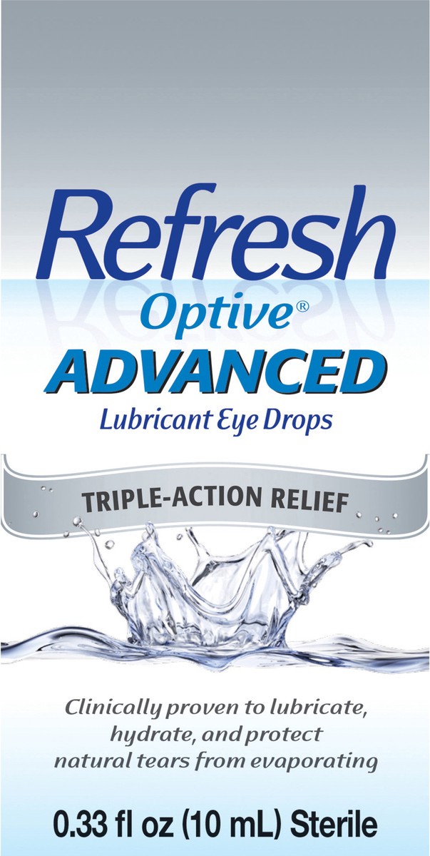 slide 3 of 5, Refresh Advanced Triple-Action Relief Eye Drop, 0.33 fl oz