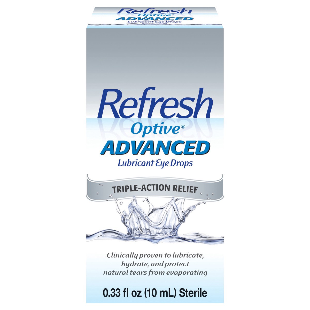 slide 1 of 5, Refresh Advanced Triple-Action Relief Eye Drop, 0.33 fl oz