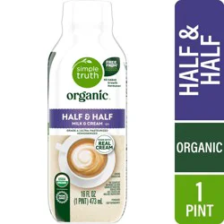 Simple Truth Organic Half & Half - 1 pint