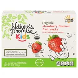 Nature's Promise Kids Organic Strawberry Flavored Fruit Snacks - 10 ct
