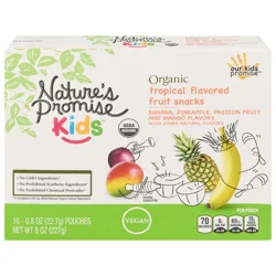 Nature's Promise Kids Organic Tropical Flavored Fruit Snacks - 10 ct
