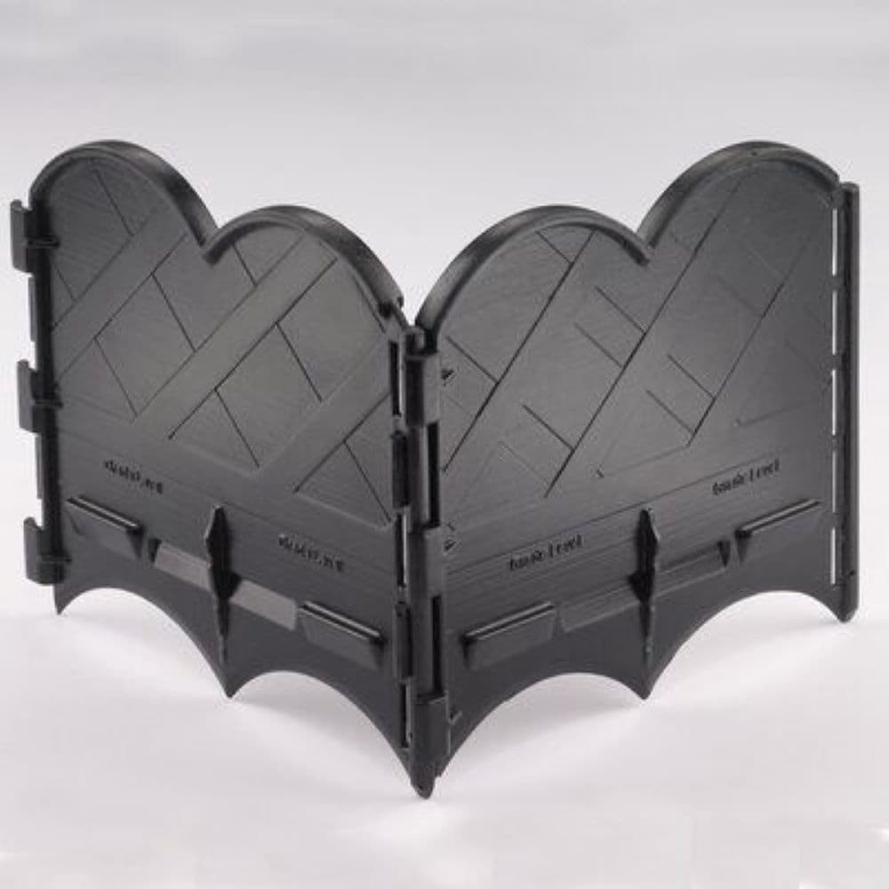 slide 6 of 6, Greenscapes 20.0-ft x 6.25-in 40 -Pack Black Plastic Landscape edging section, 1 ct