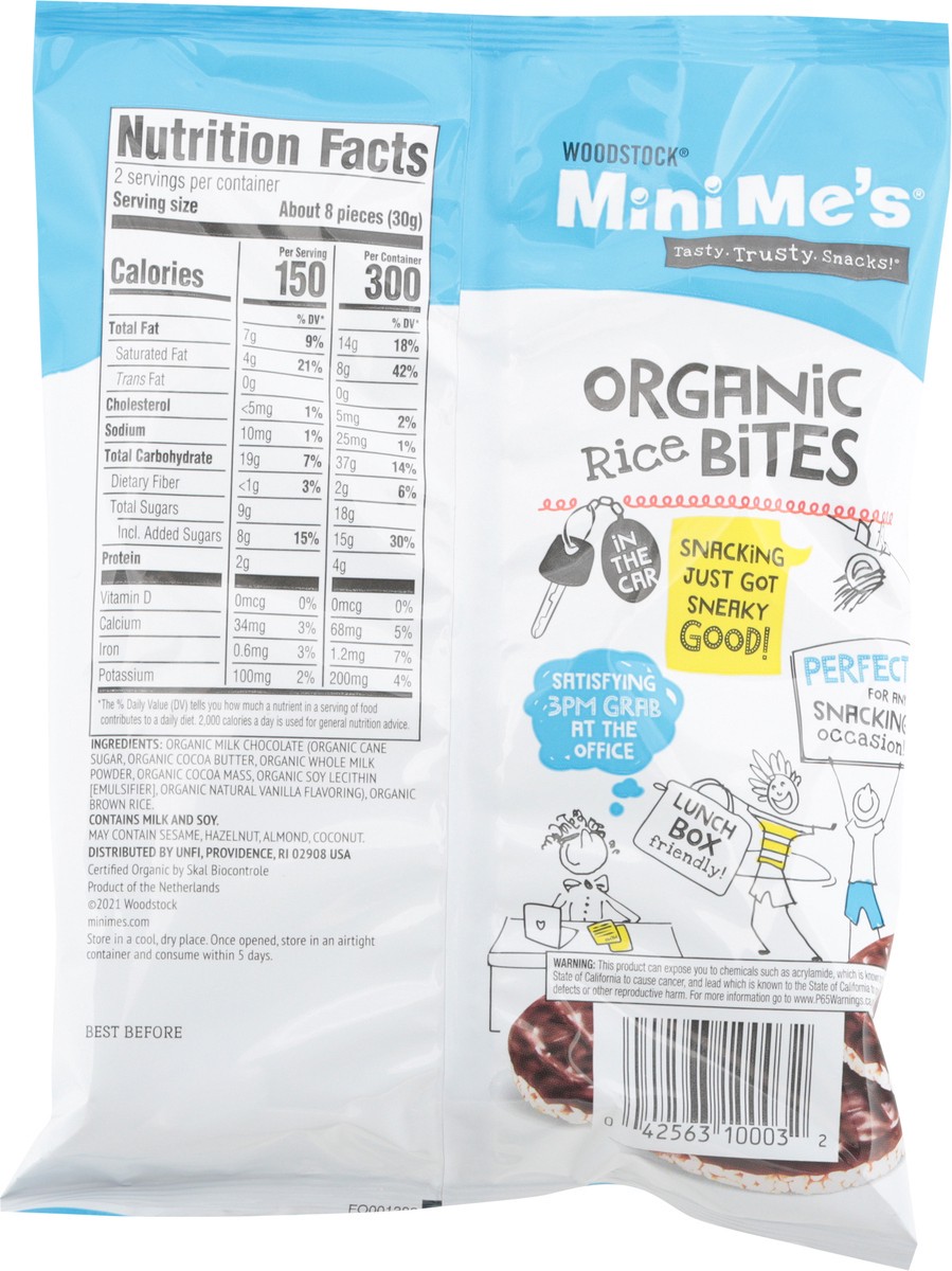 slide 2 of 9, Woodstock MiniMe's Organic Milk Chocolate Rice Bites 2.1 oz, 2.1 oz