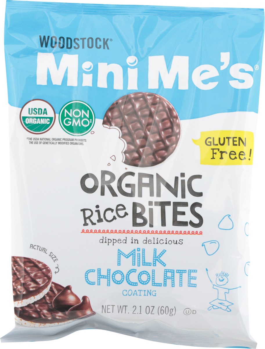 slide 4 of 9, Woodstock MiniMe's Organic Milk Chocolate Rice Bites 2.1 oz, 2.1 oz