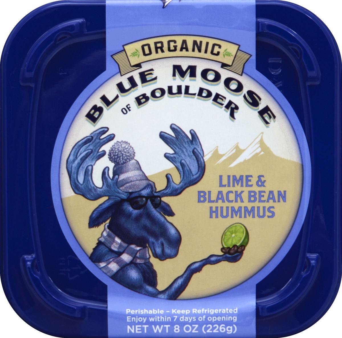 slide 4 of 4, Blue Moose of Boulder Black Bean Lime Hummus, 8 oz