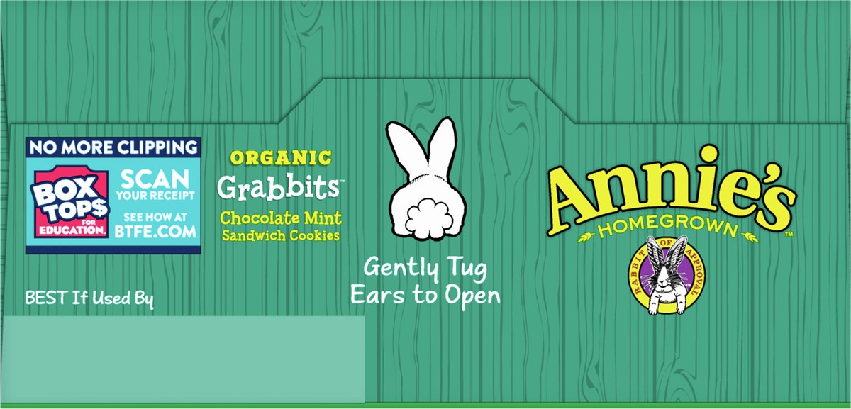 slide 13 of 13, Annie's Organic Grabbits Chocolate Mint Sandwich Cookies, 8.06 oz, 20 ct, 20 ct