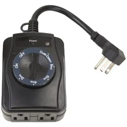Prime Outdoor Thumbdial Countdown Timer 2 Outlet Cord