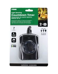 Prime Outdoor Thumbdial Countdown Timer 2 Outlet Cord