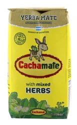 Cachamate Yerba Mate with Herbal Mix- 17.5 oz