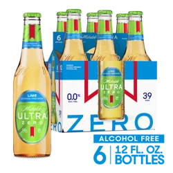 Michelob Ultra Zero Lime Alcohol-Free Brew, 6pk
