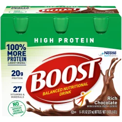 Boost High Protein Ready To Drink Nutritional Drink, Rich Chocolate Protein Drink