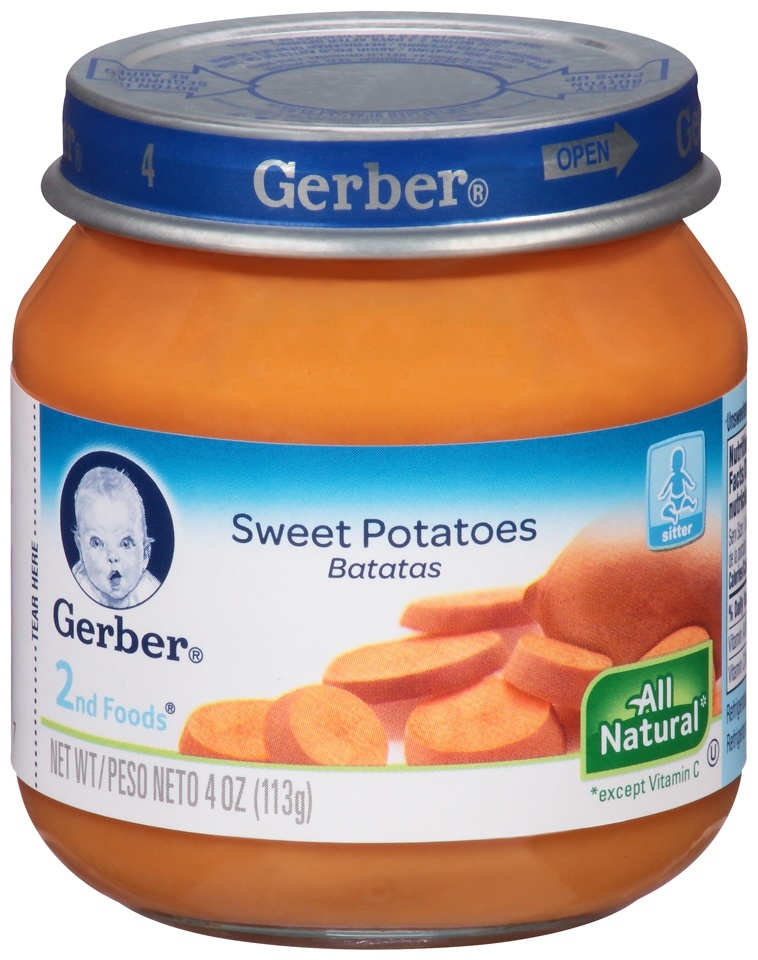 slide 1 of 1, Gerber Sweet Potatoes, 4 oz