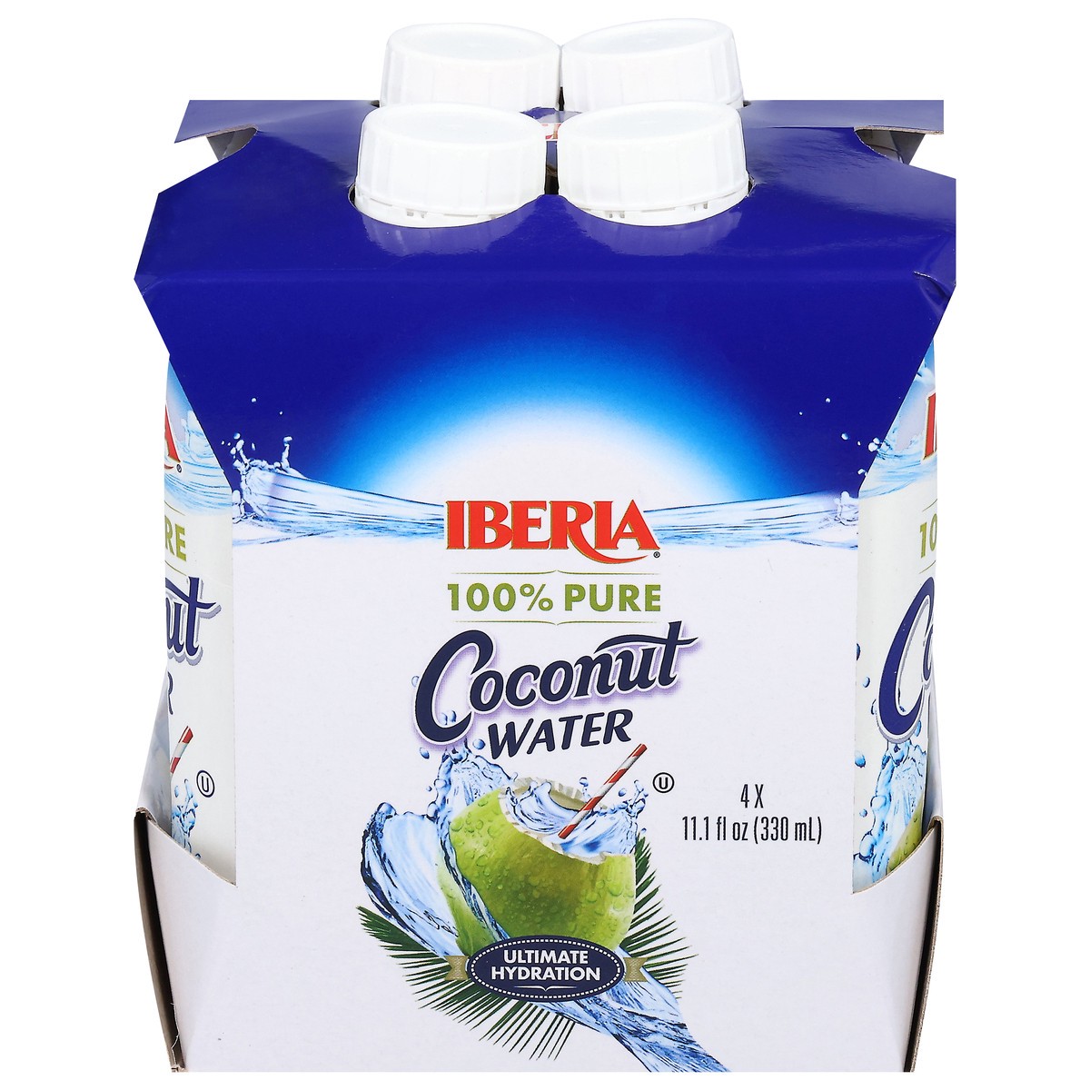 slide 1 of 13, Iberia 100% Pure Coconut Water 4 - 11.1 fl oz Packs, 4 ct; 11.1 fl oz