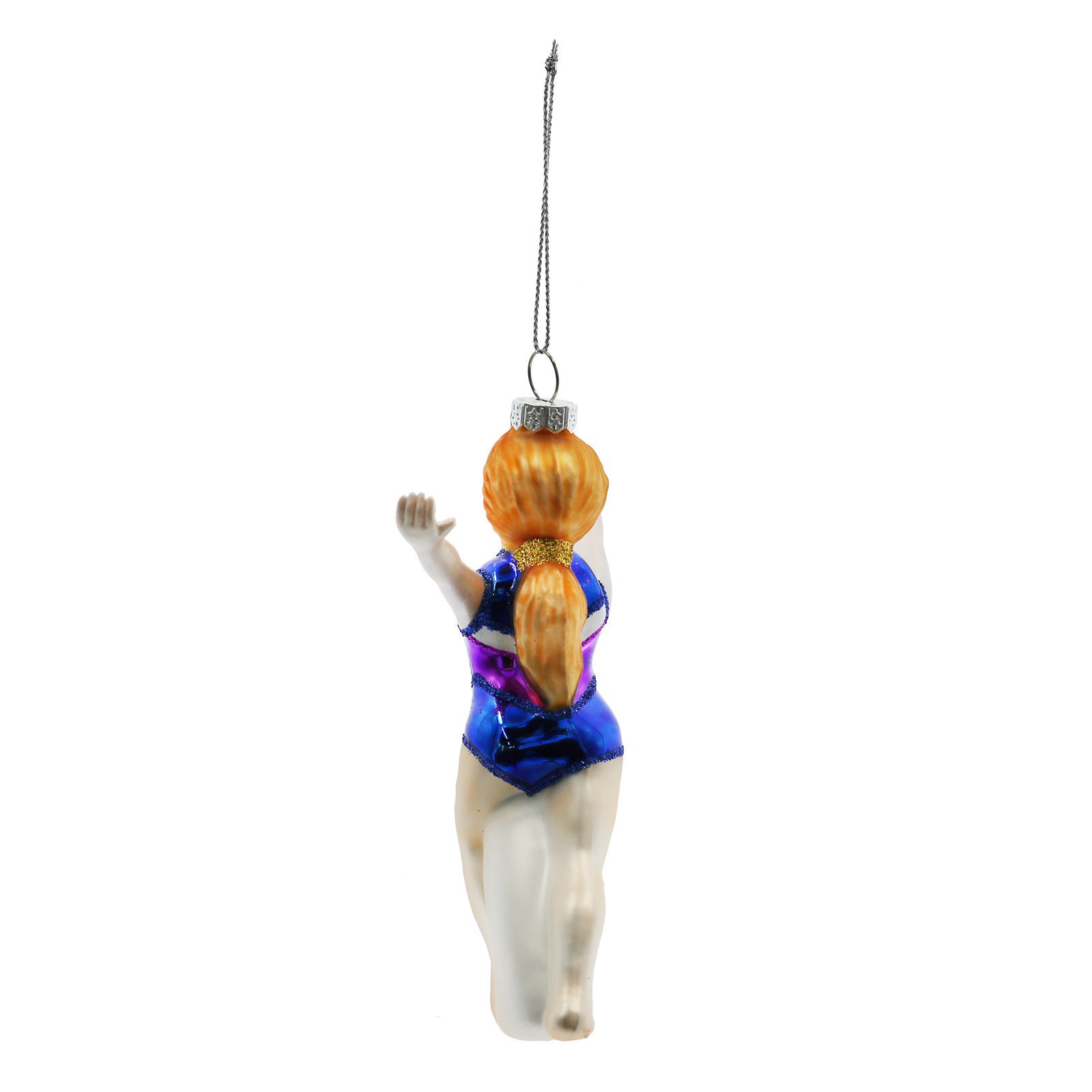 slide 3 of 4, 5.25" Floor Gymnast Glass Ornament By Ashland, 2.13 in x 1.13 in x 5.25 in