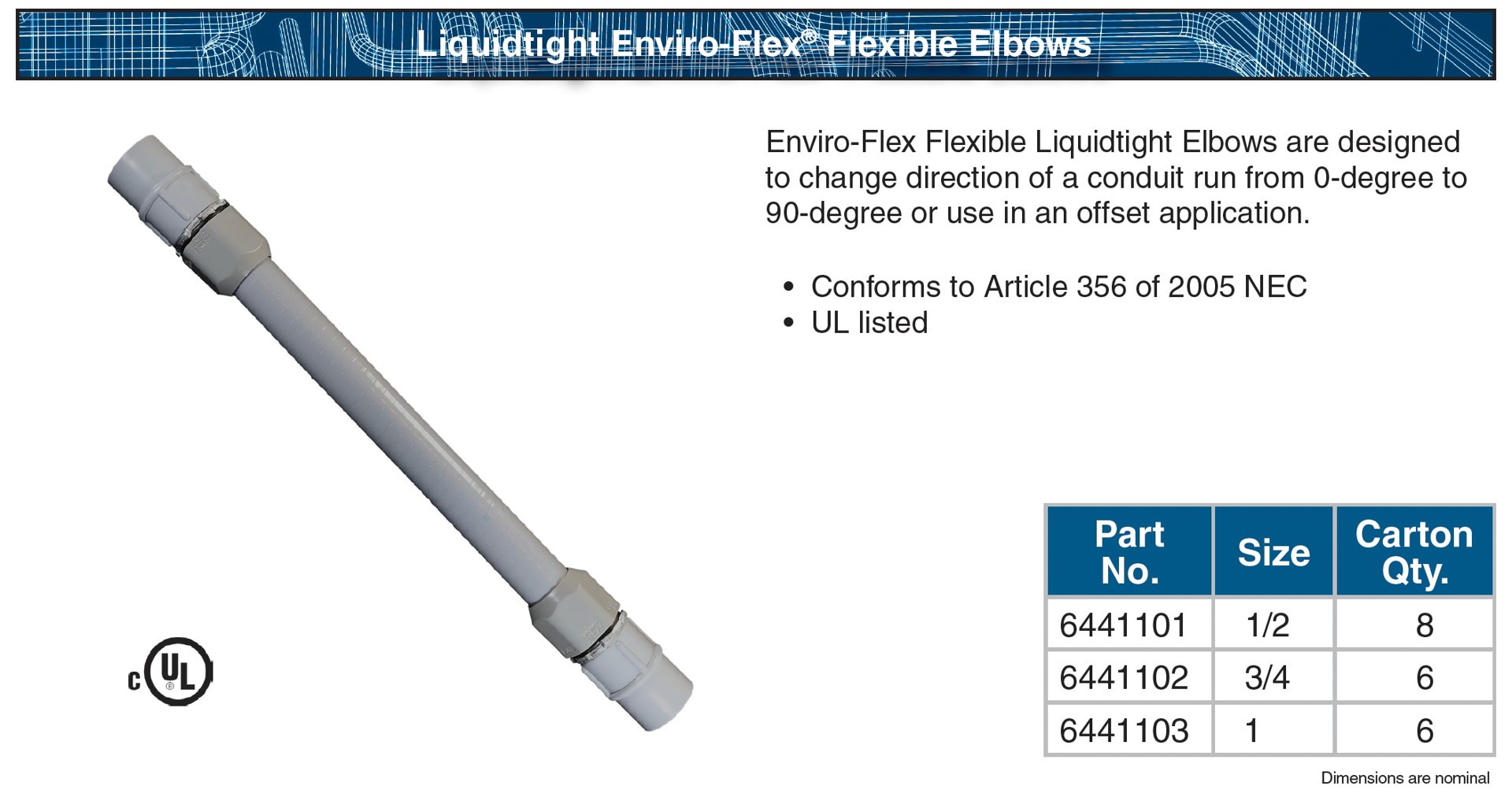 slide 6 of 6, CANTEX 3/4-in Schedule 40, Schedule 80 Liquid Tight Plastic Combination Connector Conduit Fittings, 1 ct