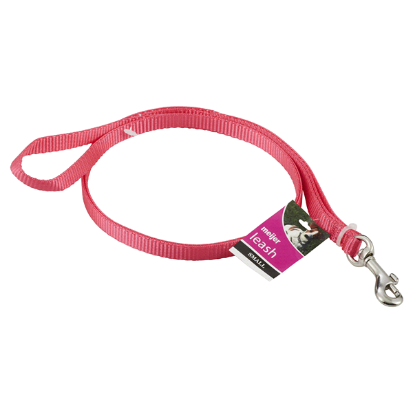 slide 1 of 1, Meijer Dog Leash, Pink, Small, small