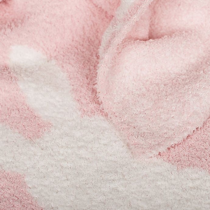 slide 2 of 8, Living Textiles Bunny Chenille Baby Blanket - Pink, 1 ct