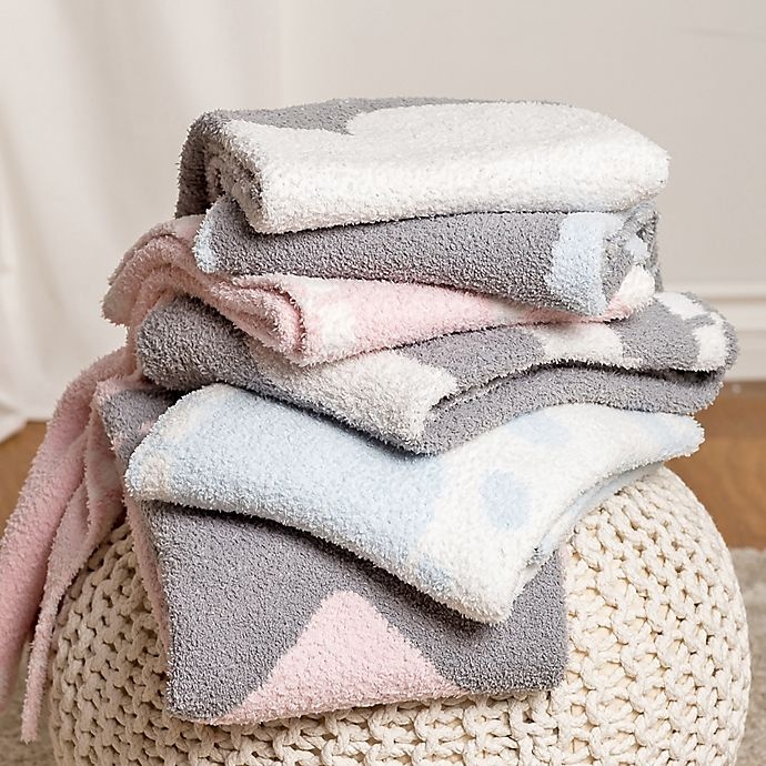 slide 4 of 8, Living Textiles Bunny Chenille Baby Blanket - Pink, 1 ct