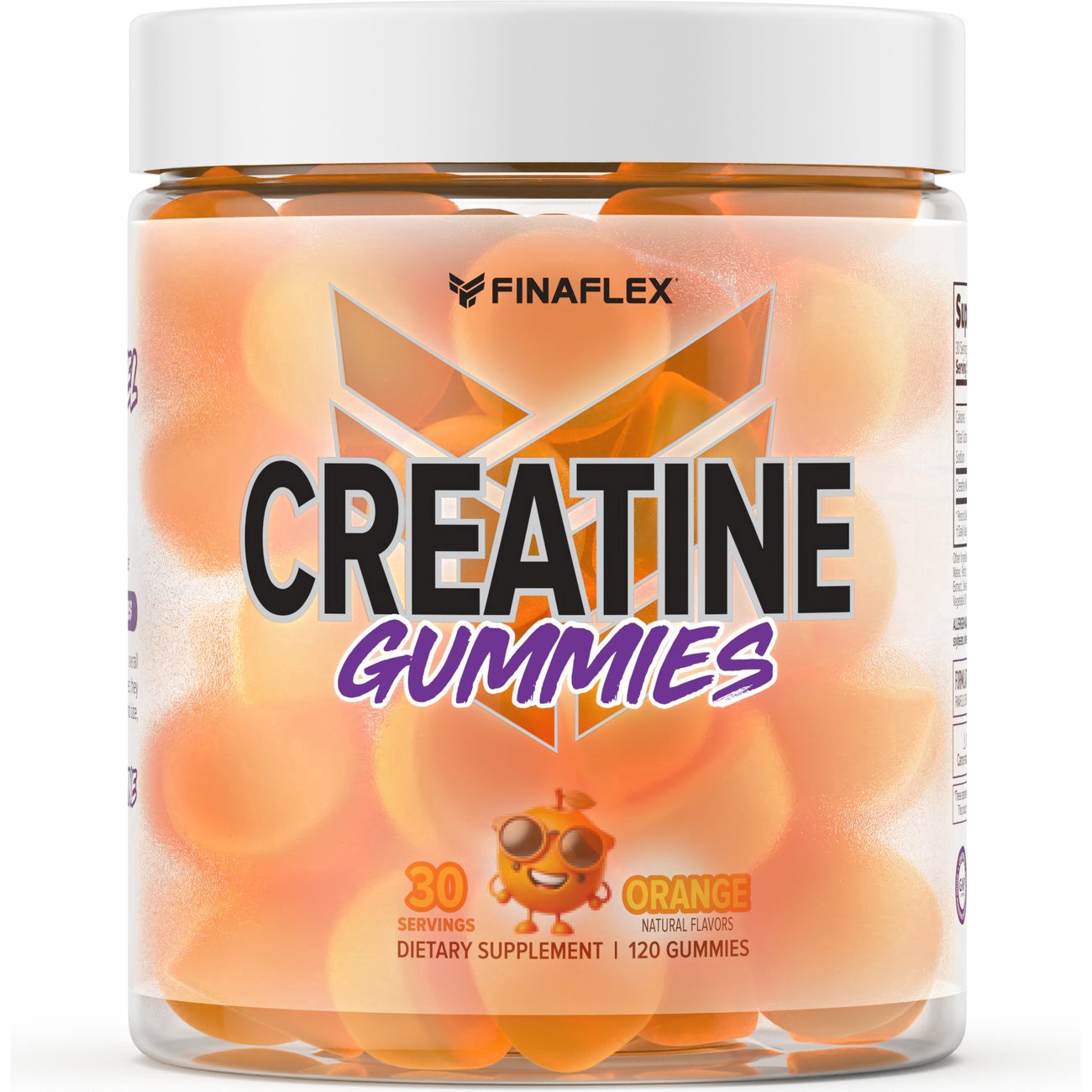 slide 1 of 1, FINAFLEX Orange Creatine 120 Gummies, 120 ct