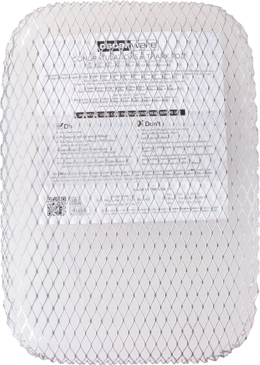 slide 3 of 12, Oscarware Disposable Grill Topper 1 ea, 1 ct