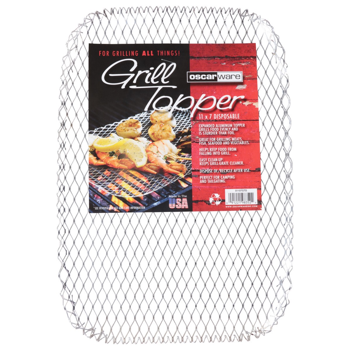 slide 11 of 12, Oscarware Disposable Grill Topper 1 ea, 1 ct