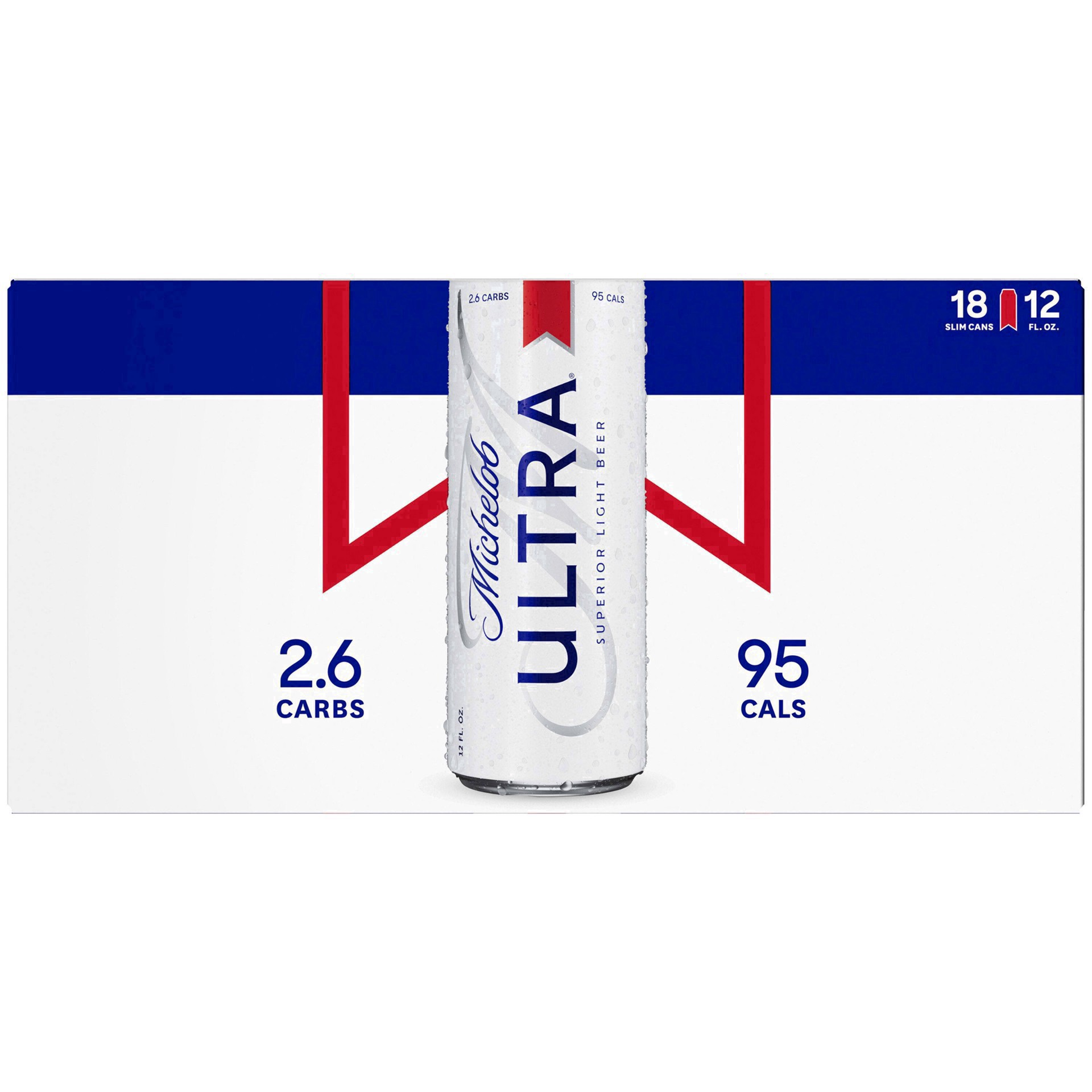 slide 107 of 141, Michelob ULTRA Light Beer, 18 Pack Beer, 12 FL OZ Cans, 4.2% ABV, 18 ct; 12 oz