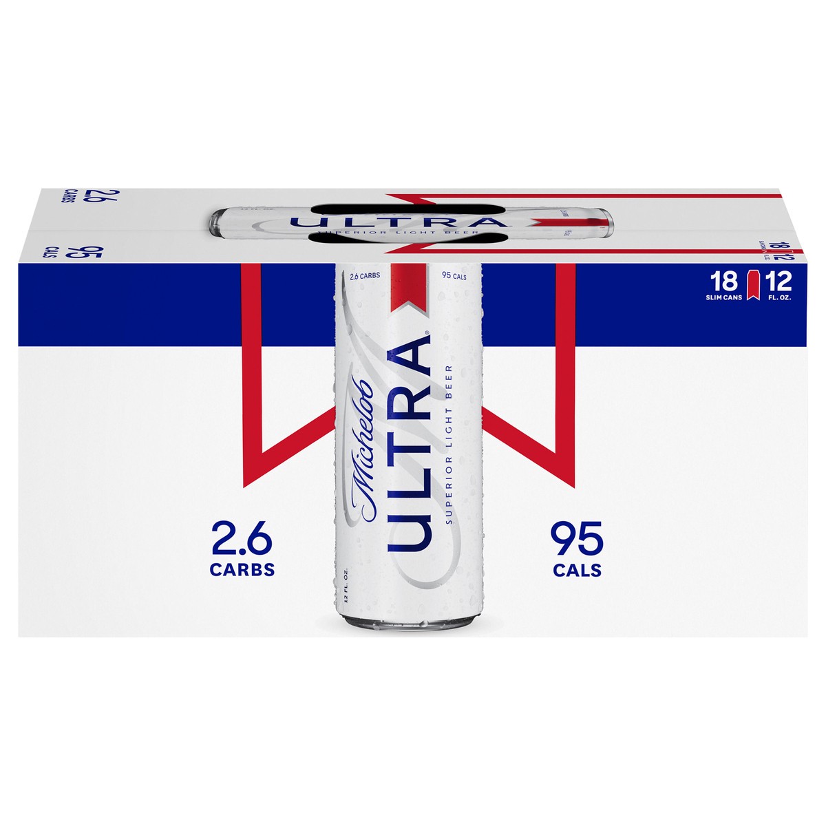 slide 1 of 141, Michelob ULTRA Light Beer, 18 Pack Beer, 12 FL OZ Cans, 4.2% ABV, 18 ct