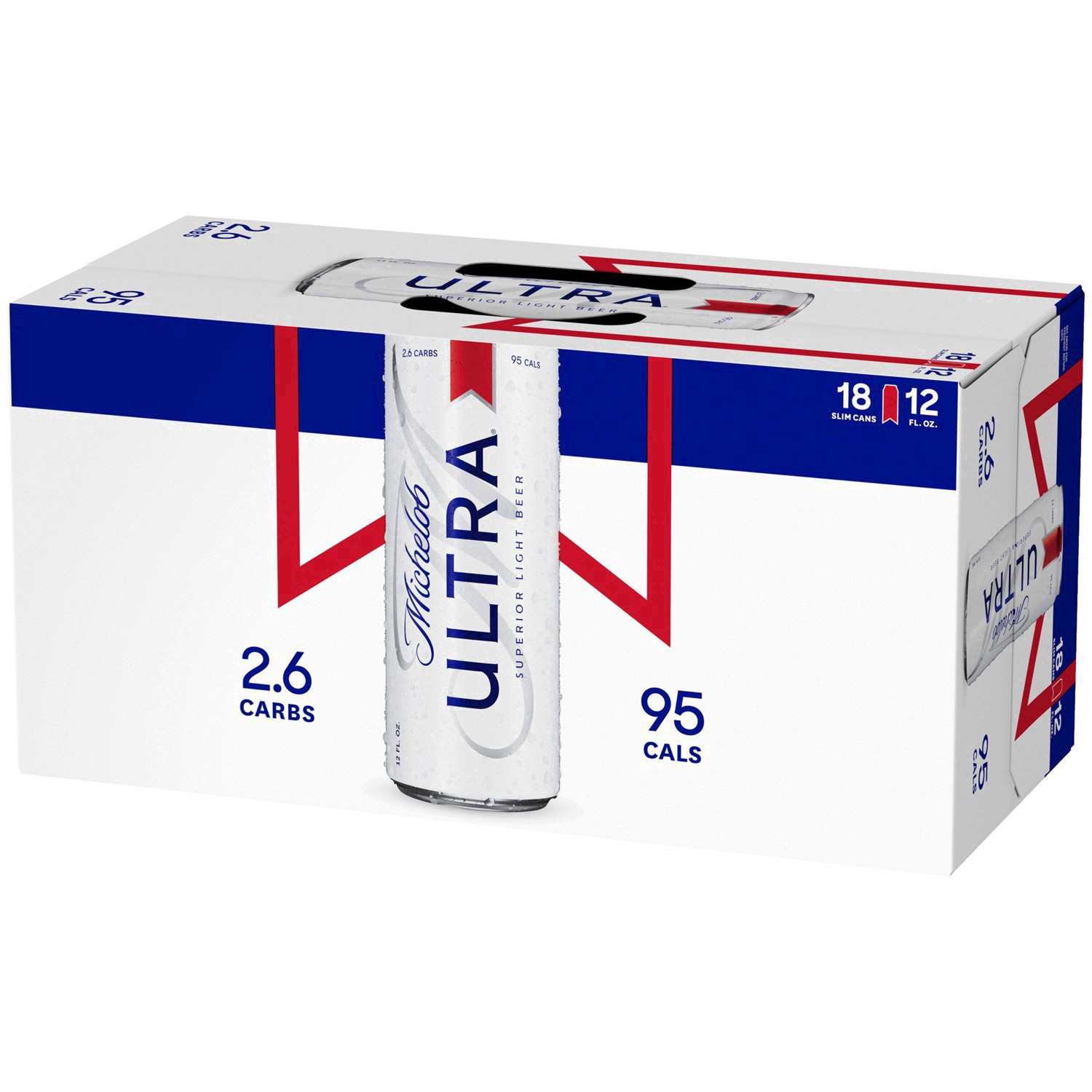 slide 95 of 141, Michelob ULTRA Light Beer, 18 Pack Beer, 12 FL OZ Cans, 4.2% ABV, 18 ct; 12 oz