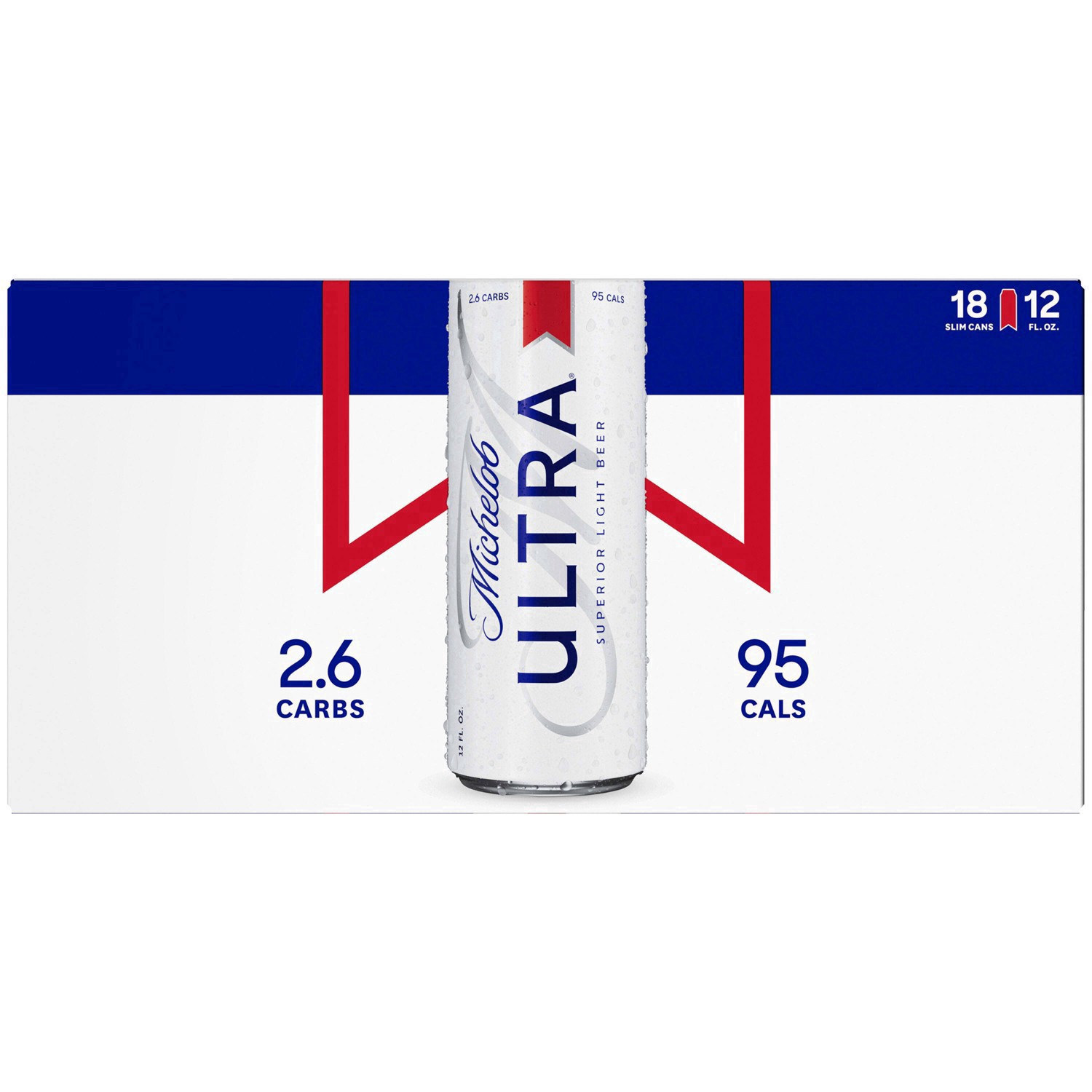 slide 9 of 141, Michelob ULTRA Light Beer, 18 Pack Beer, 12 FL OZ Cans, 4.2% ABV, 18 ct; 12 oz