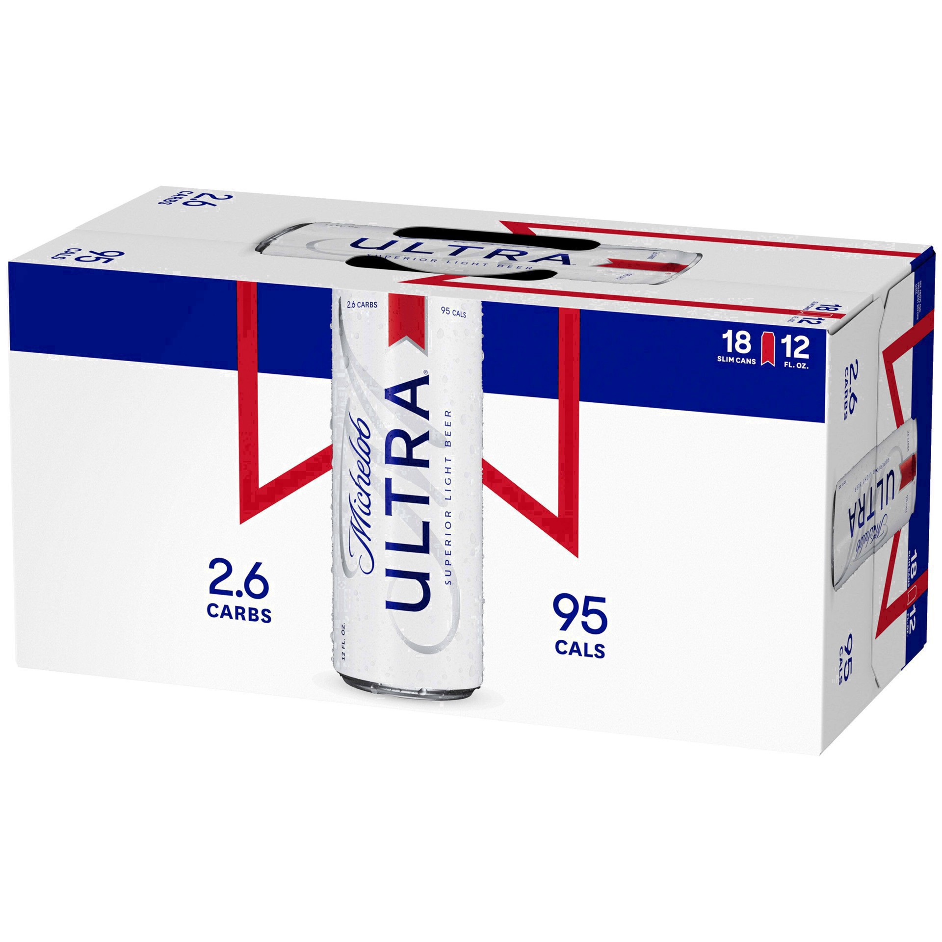 slide 85 of 141, Michelob ULTRA Light Beer, 18 Pack Beer, 12 FL OZ Cans, 4.2% ABV, 18 ct; 12 oz