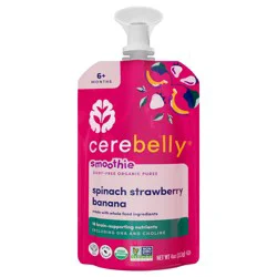 Cerebelly Spinach Strawberry Smoothie