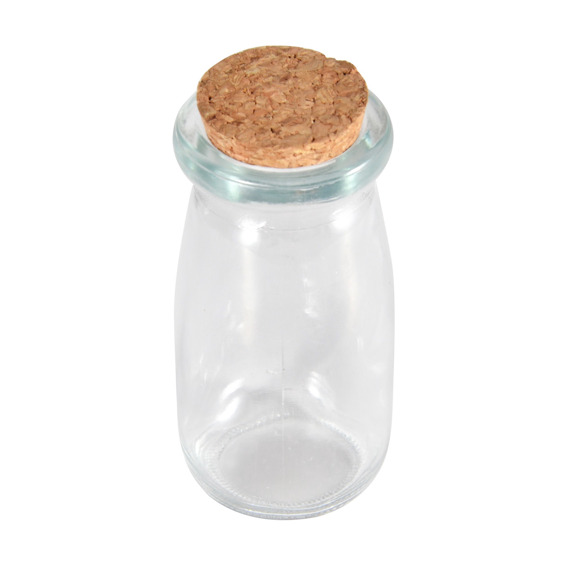 slide 2 of 3, 3.3oz. Clear Glass Bottle With Cork By Ashland, 3.3 oz