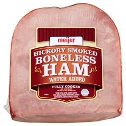 Meijer Ham, Boneless, Hickory Smoked, Fully Cooked, Quarter