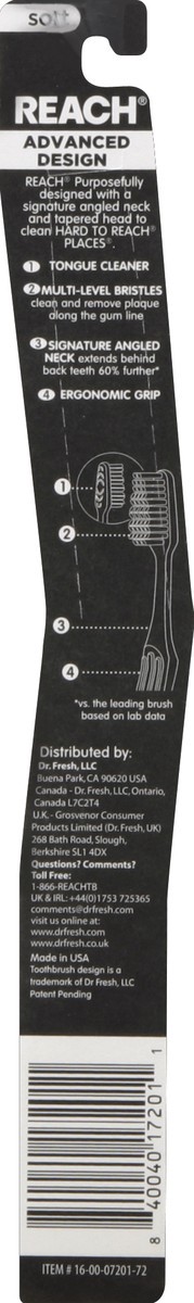 slide 2 of 4, Reach Performance Advance Design Soft Toothbrush, 1 ct