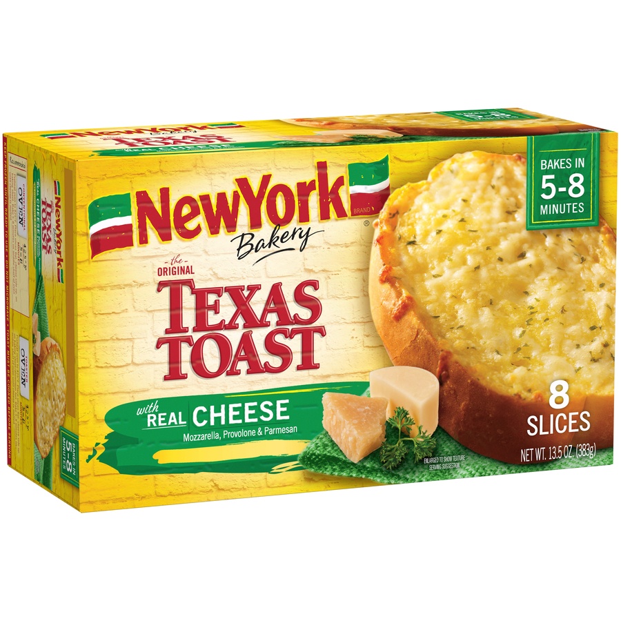 slide 2 of 8, New York Brand Bakery The Original Texas Toast with Real Cheese, 13.5 oz