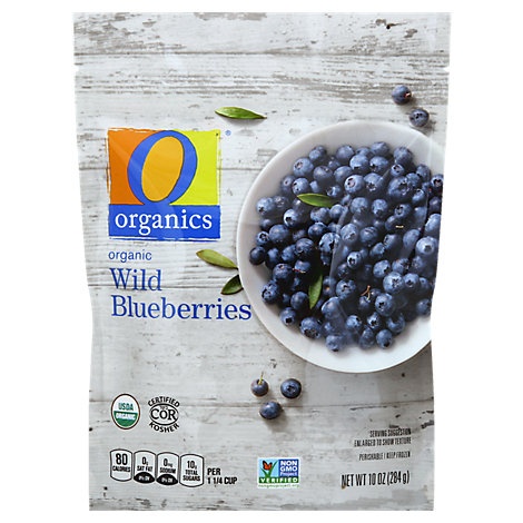 slide 1 of 1, O Organics Organic Blueberries Wild, 10 oz