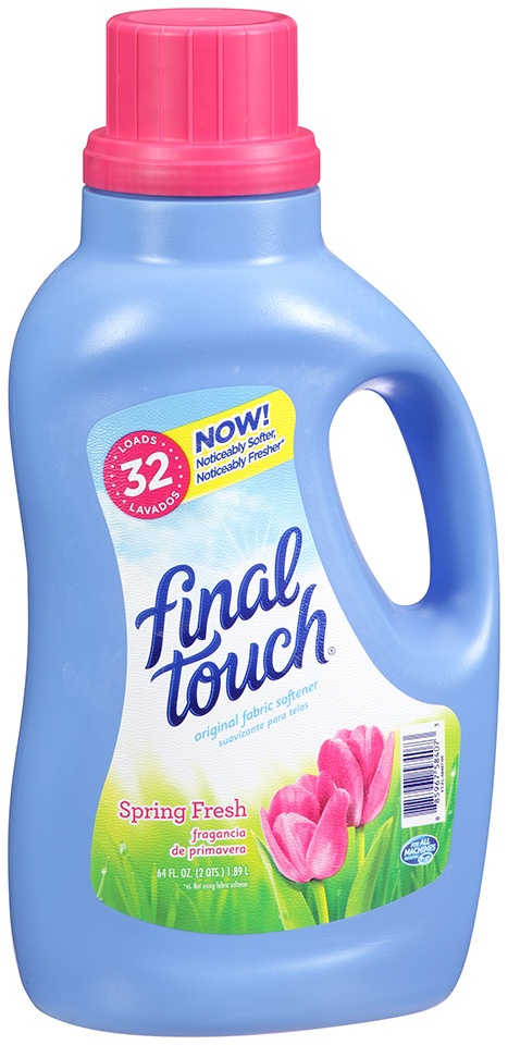 slide 1 of 1, Final Touch Spring Fresh Liquid Fabric Softener, 64 oz