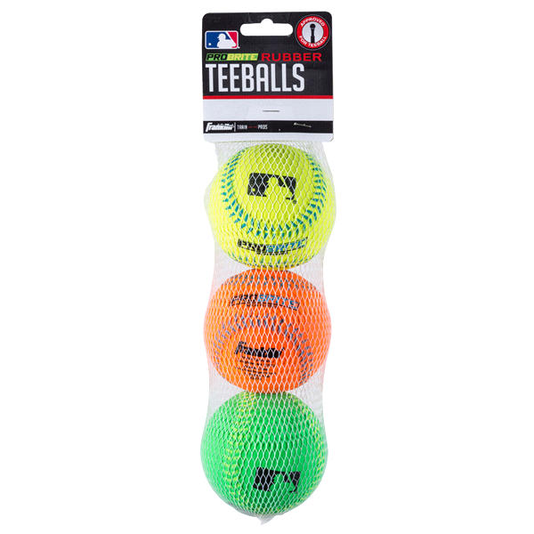 slide 1 of 1, Franklin MLB Neon Balls, 3 ct