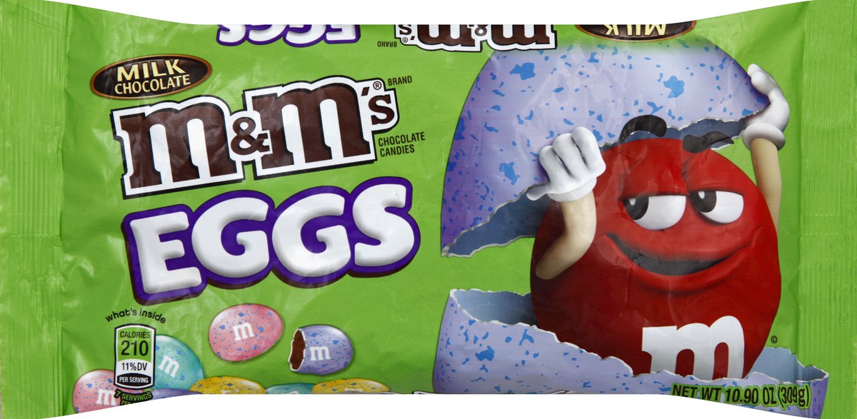 slide 3 of 6, M&M's Easter Milk Chocolate Candy Speckled Eggs 10.9-Ounce Bag, 10 oz