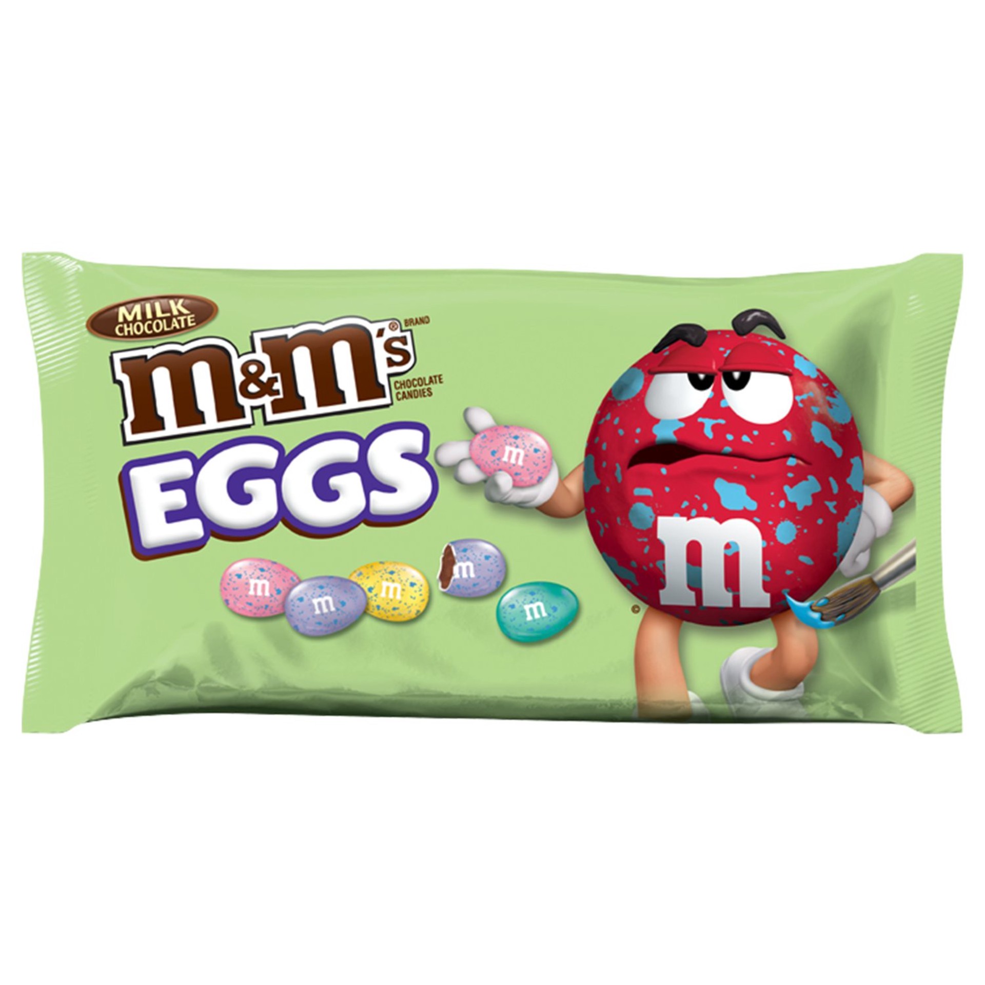 slide 1 of 6, M&M's Easter Milk Chocolate Candy Speckled Eggs 10.9-Ounce Bag, 10 oz