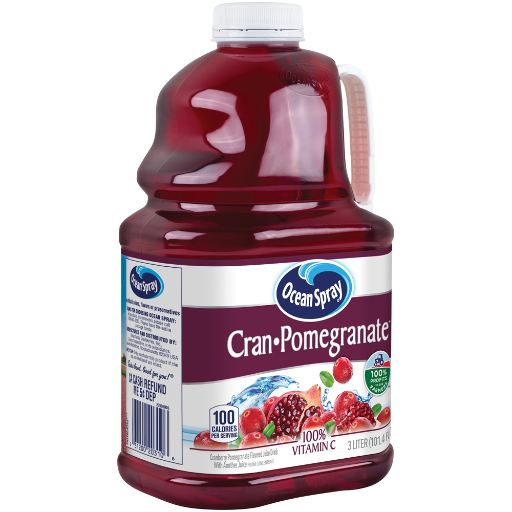 slide 2 of 5, Ocean Spray Flavored Juice Drink Cran-Pomegranate, 101.4 fl oz