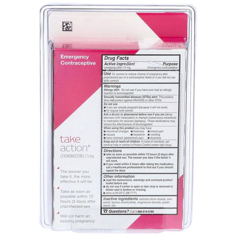 slide 3 of 3, Take Action Emergency Contraceptive 1 Tablet, 1 ct