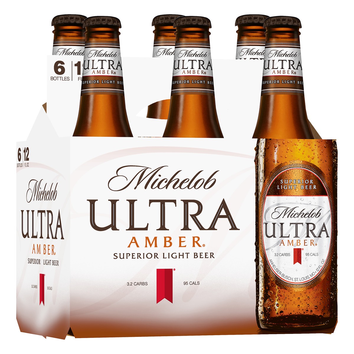 slide 6 of 8, Michelob Amber Ultra Superior Light Beer 6 ea, 6 ct; 12 oz