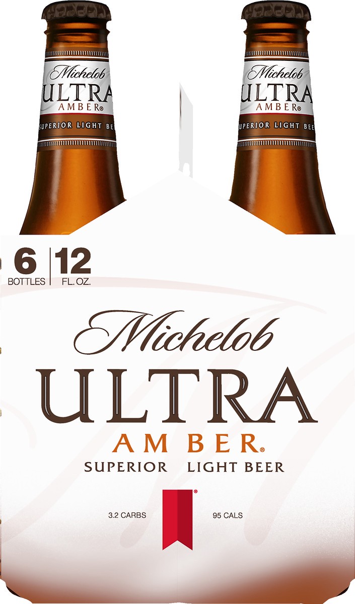 slide 8 of 8, Michelob Amber Ultra Superior Light Beer 6 ea, 6 ct; 12 oz