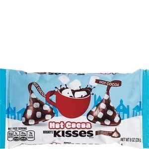 slide 1 of 1, Hershey's Kisses Hot Cocoa Milk Chocolate With Marshmallow, 8 oz