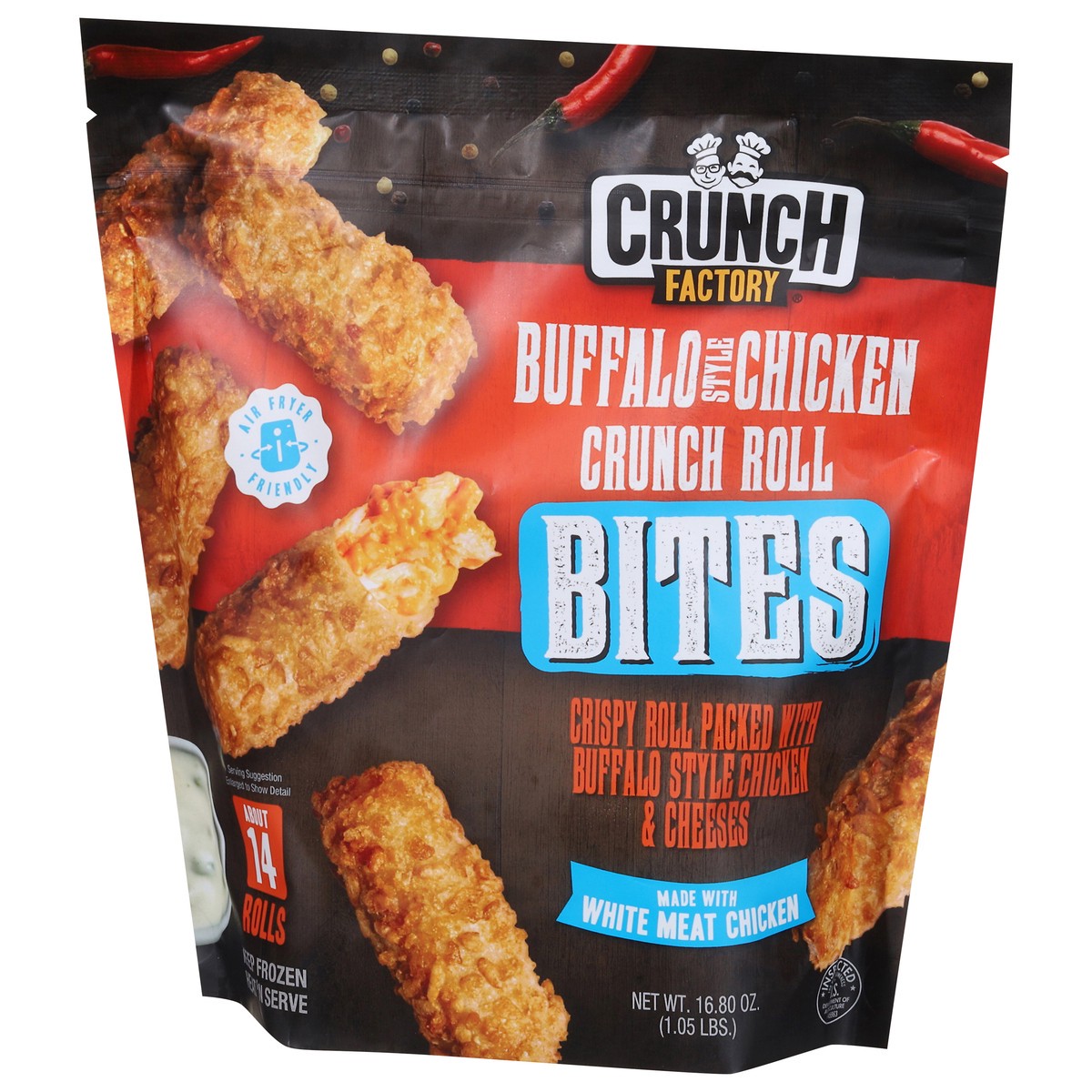 slide 8 of 15, Crunch Factory Crunch Roll Buffalo Style Chicken Bites 16.80 oz, 16.8 oz