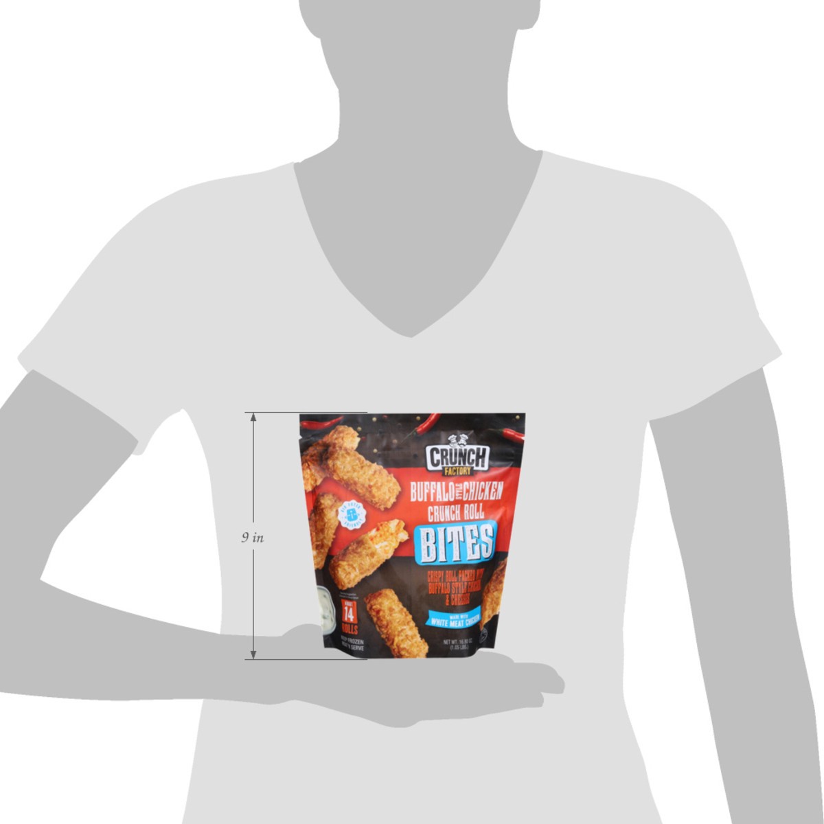 slide 10 of 15, Crunch Factory Crunch Roll Buffalo Style Chicken Bites 16.80 oz, 16.8 oz